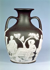نسخة Wedgwood الحجري من إناء بورتلاند ، 1790 (السيراميك)